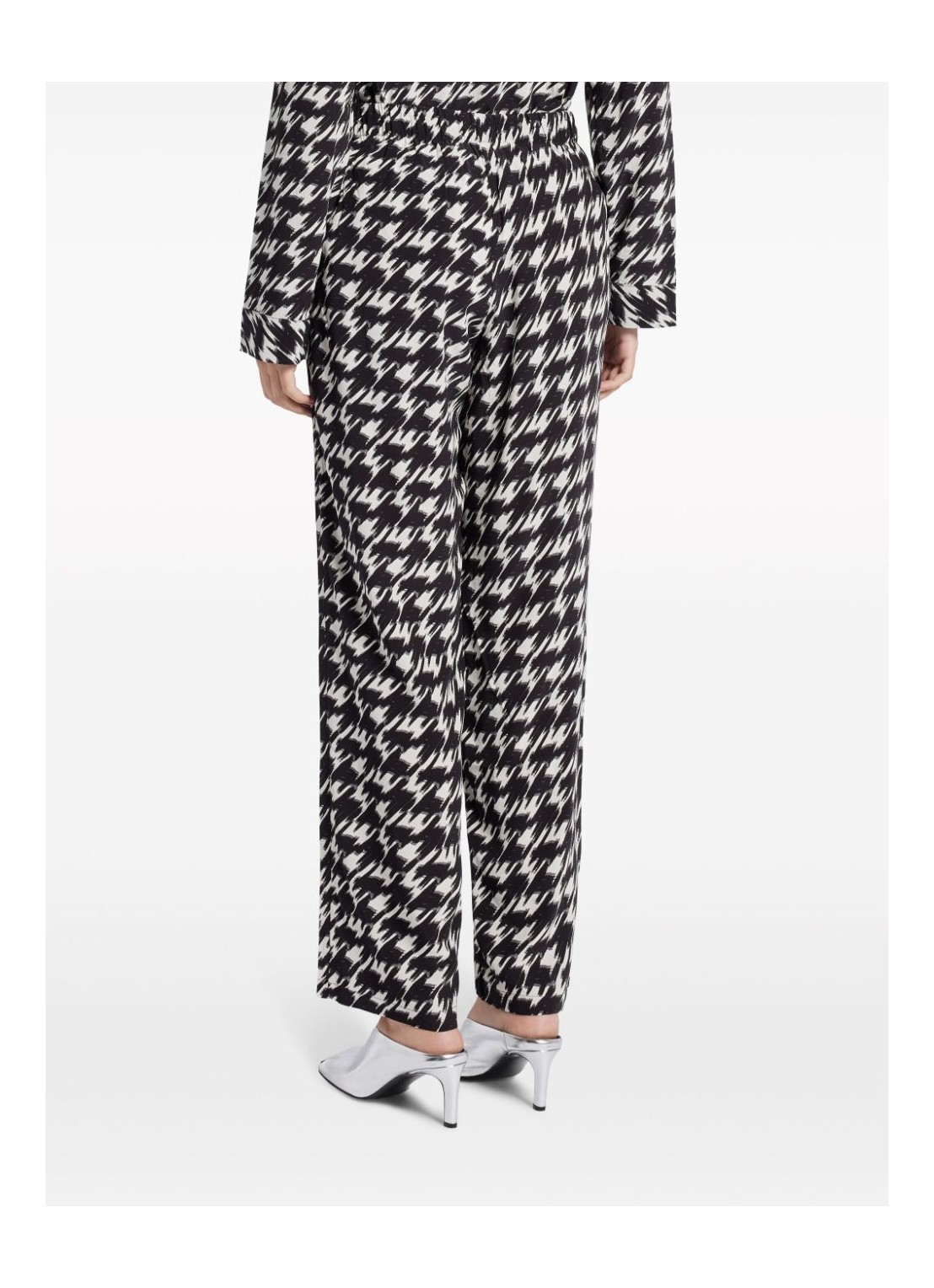 ANINE BING THOUSAND BIRD PATTERN CASUAL PANTS