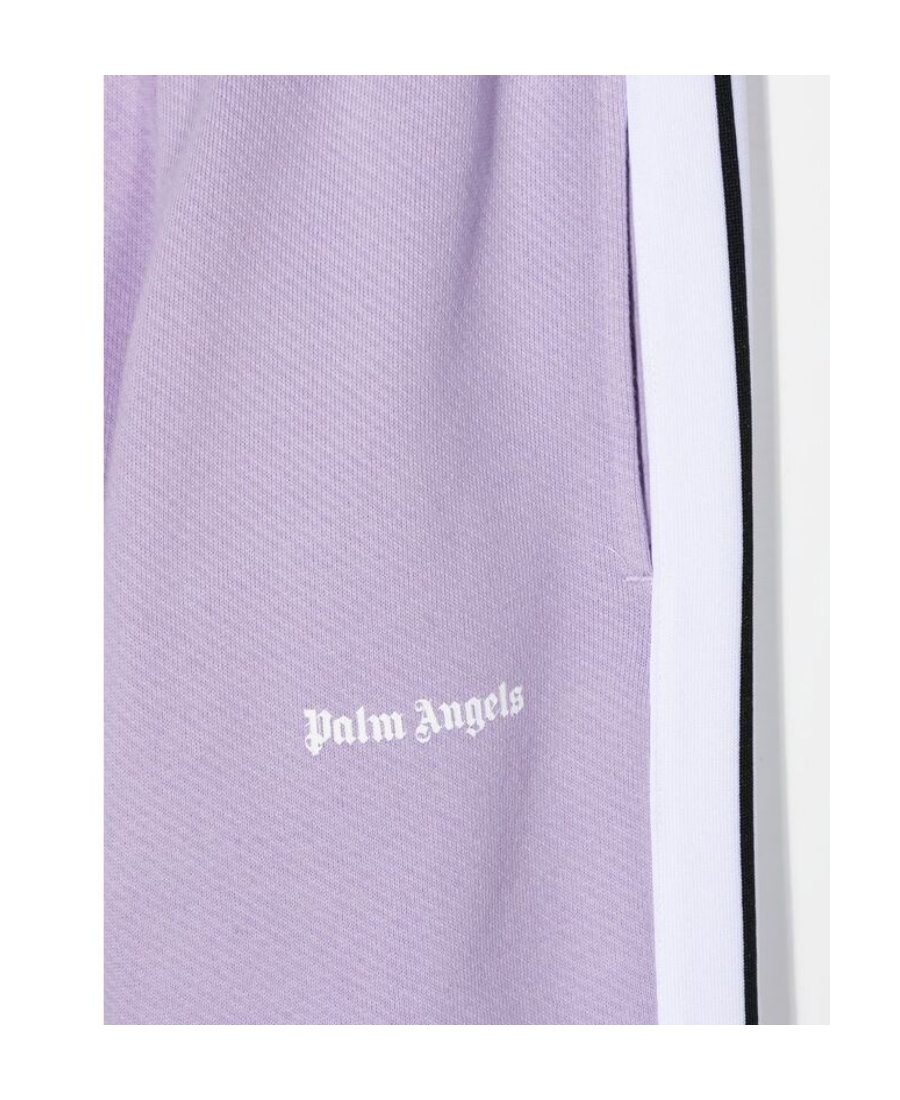 Palm Angels Contrast Logo-print Track Pants In Purple