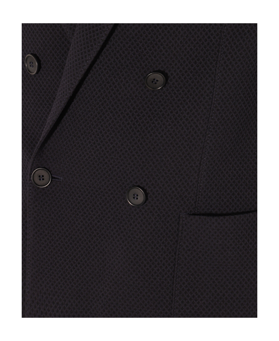Giorgio Armani Upton Double-breasted Blazer In Black
