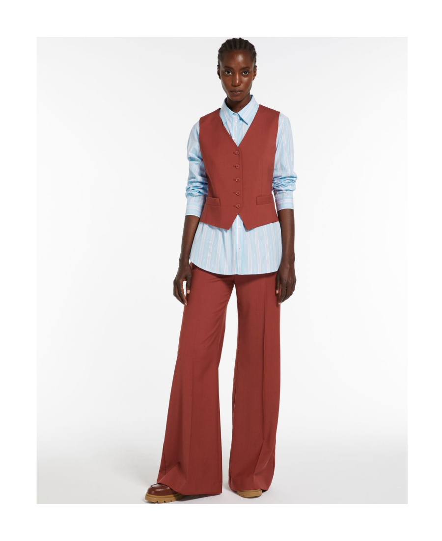Weekend Max Mara "malizia Linen Nattè In Red