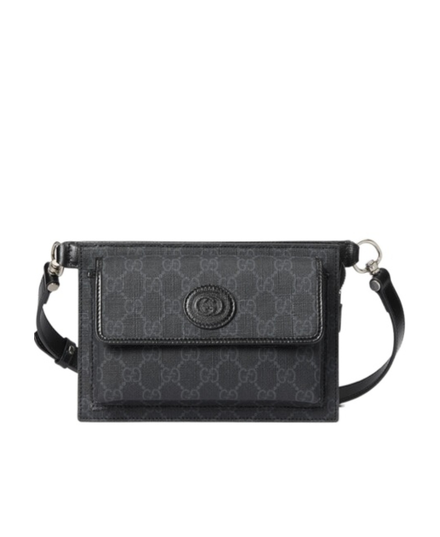 Gucci Gg Supreme Canvas Belt Bag In Black