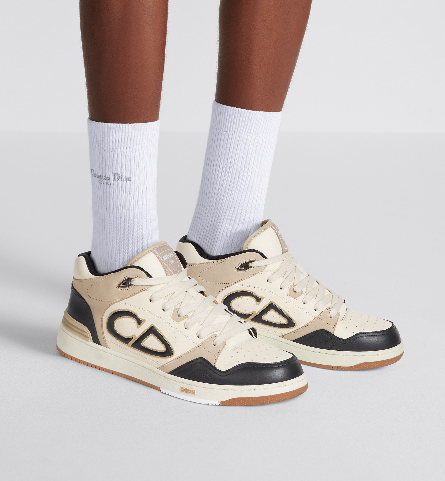 Dior B57 Mid-top Sneaker In White