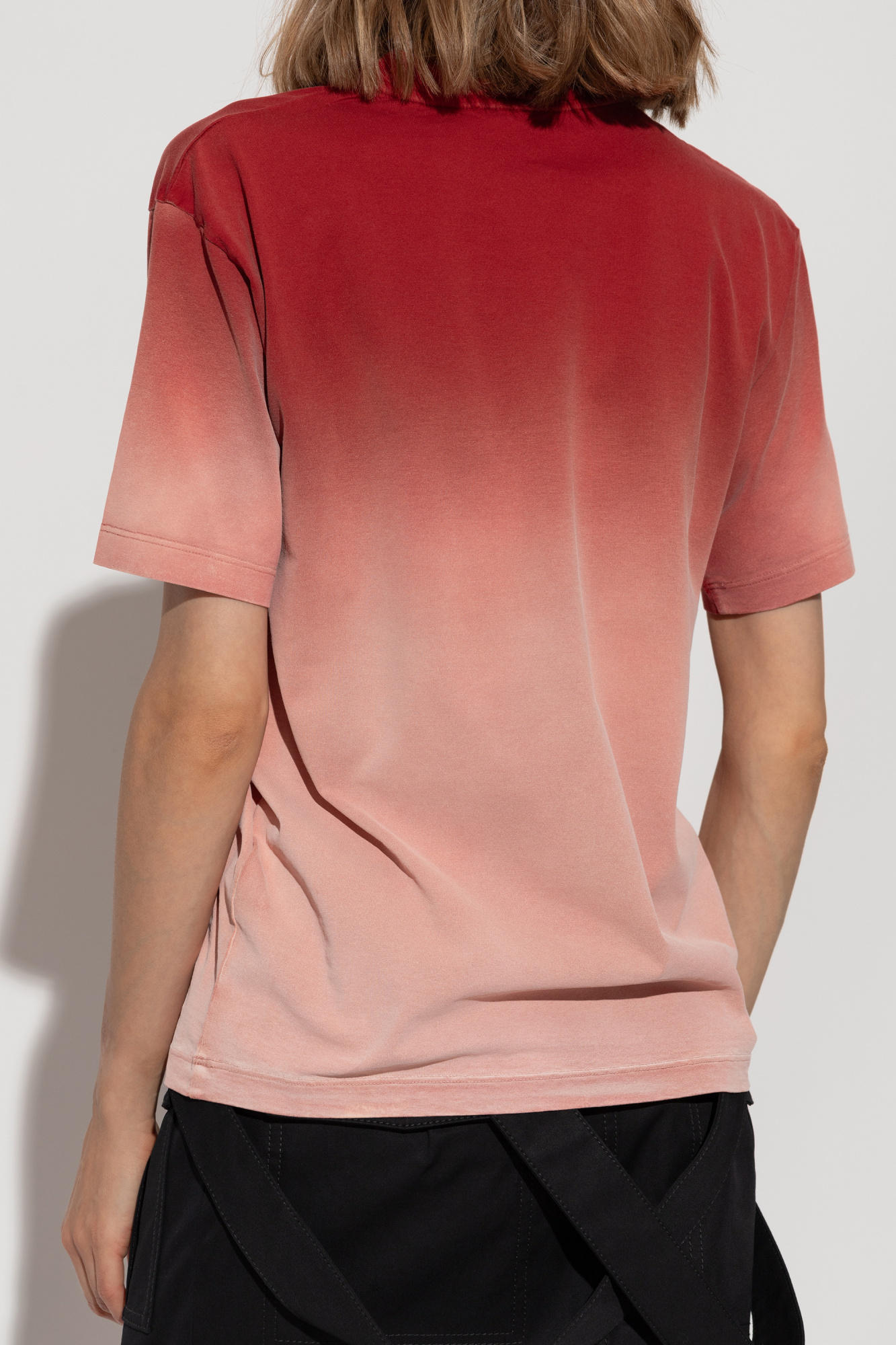 Off-white Crewneck Short-sleeved T-shirt In Pink