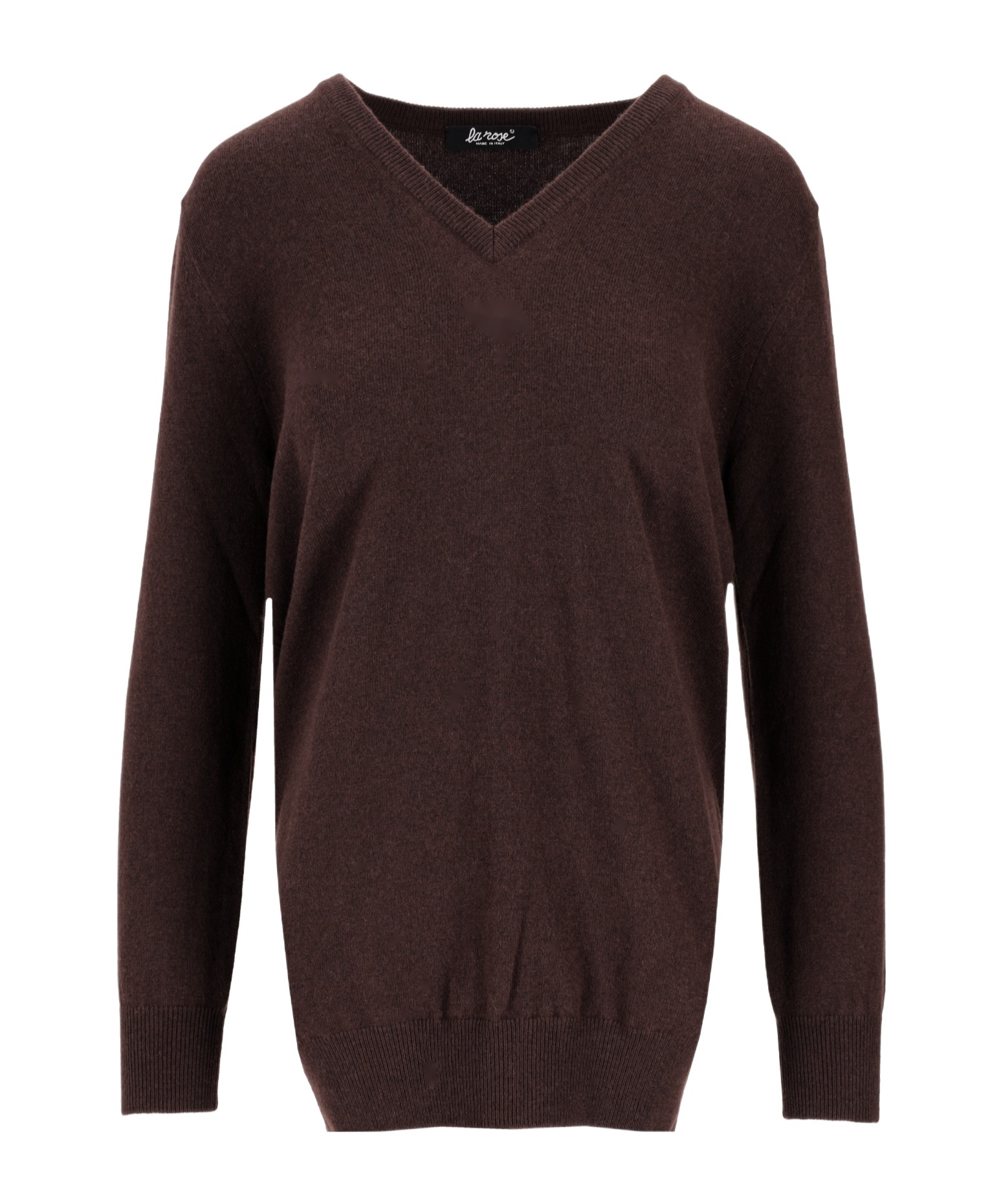 Lela Rose V-neck Pullover In Brown