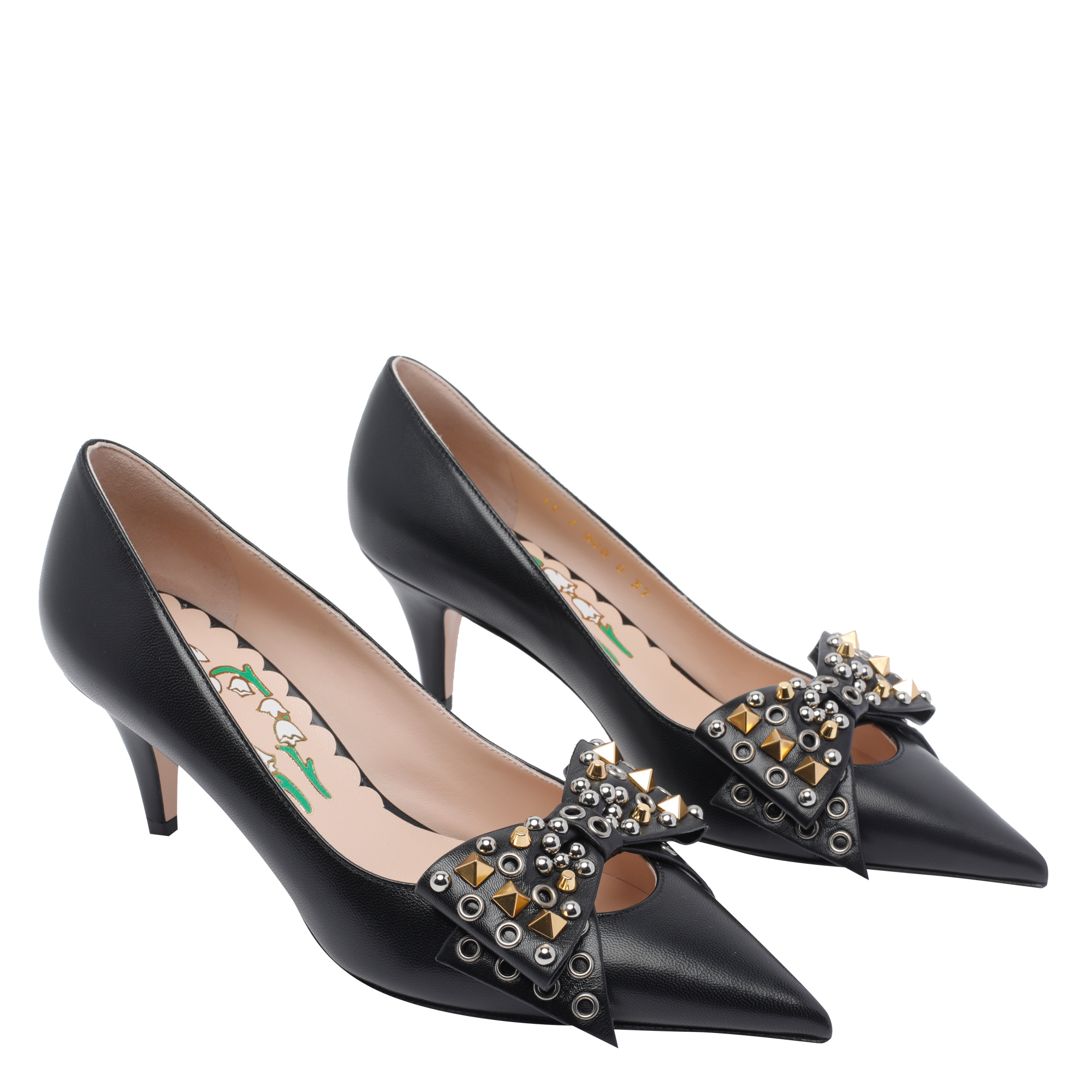 Valentino Pointed High Heels In Black