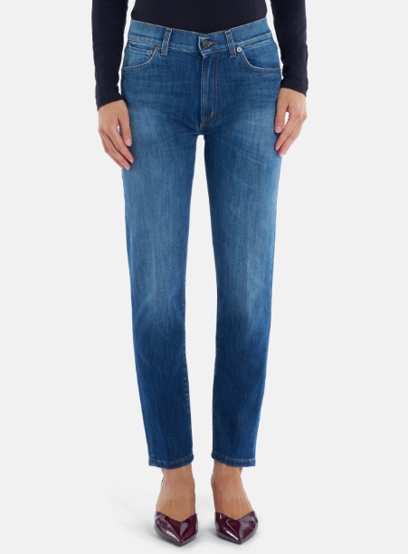 Dondup Daila Slim-fit Stretch Denim Jeans In Blue