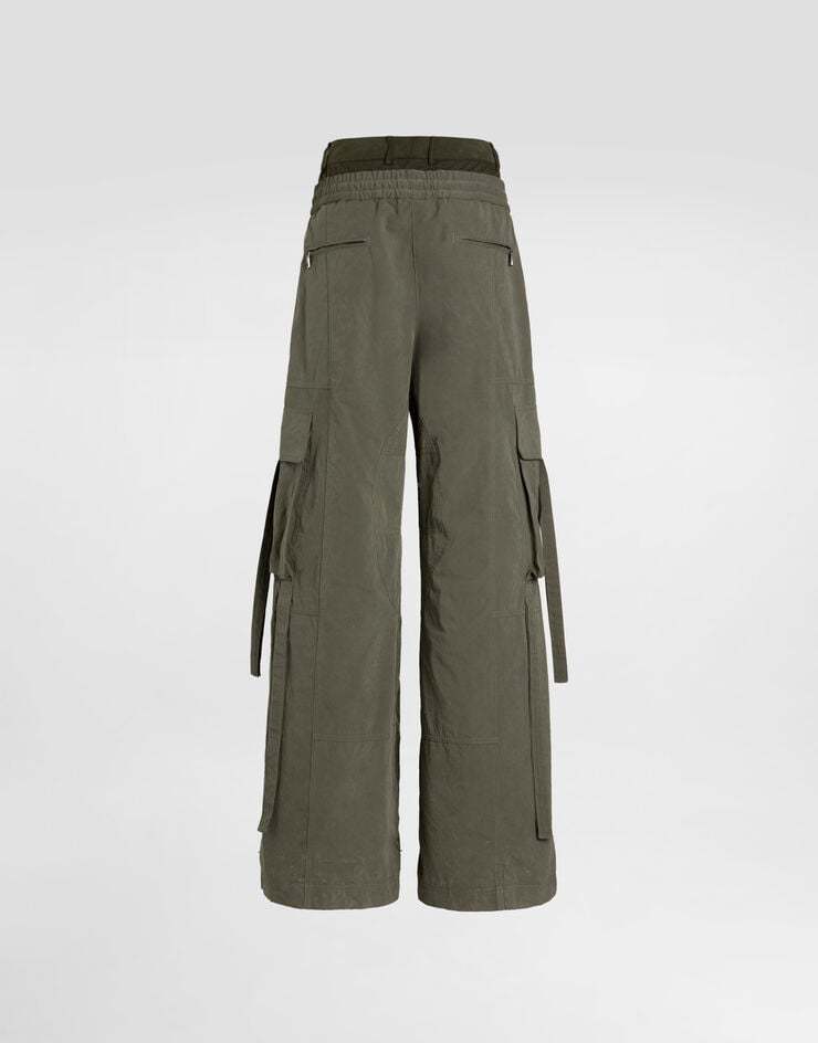 Dolce & Gabbana Drawstring Cargo Pants In Green