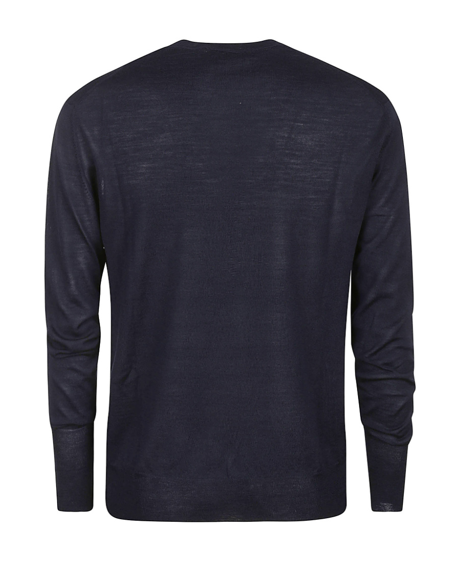 Pt Torino Fine-knit Wool Jumper In Black