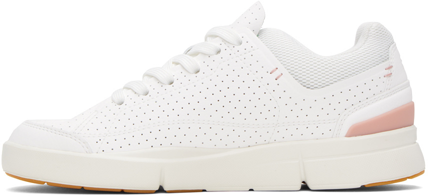 On Running Roger Centre Court White Woodrose Trainers In White