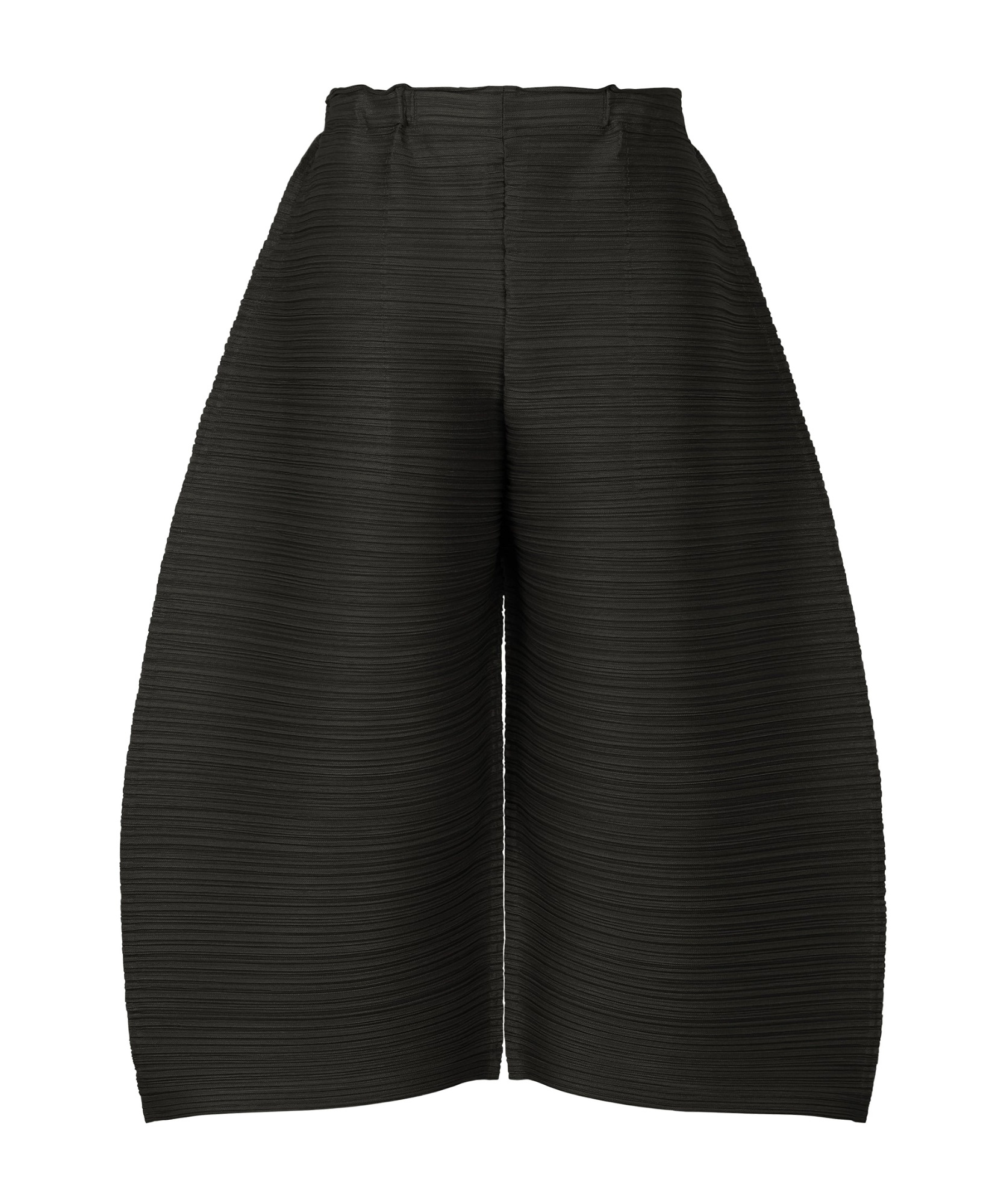 Issey Miyake Womens Black Thicker Crop-leg Knitted Trousers In Black