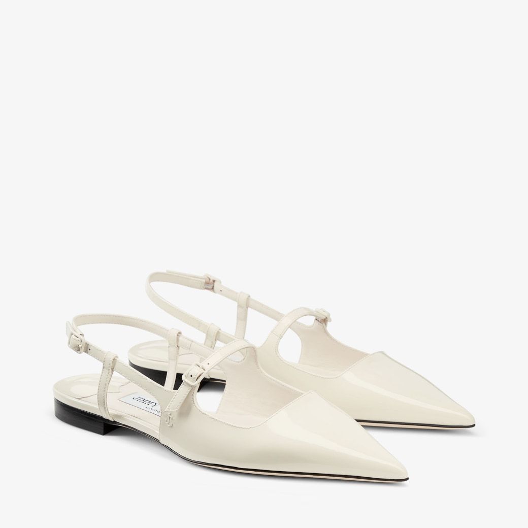 Jimmy Choo Didi Ballet Flats In White