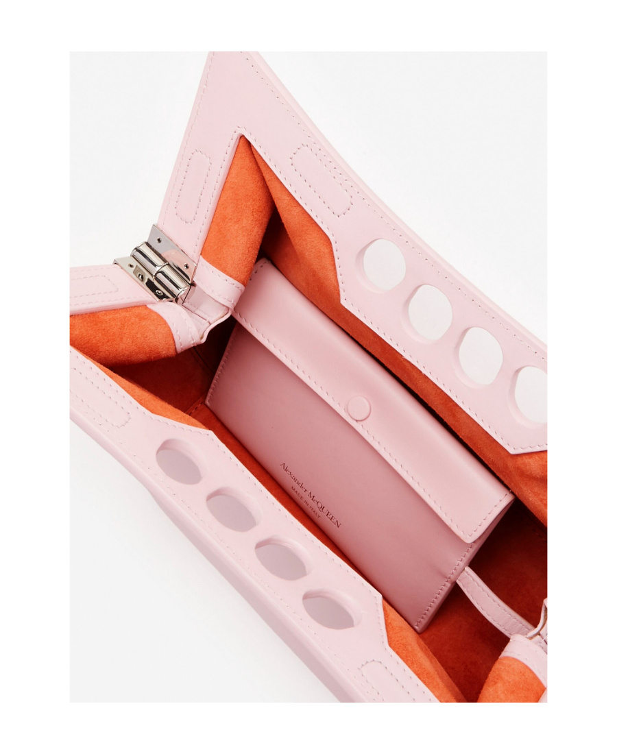 Alexander Mcqueen Women's The Small Peak Leather Shoulder Bag In Pink