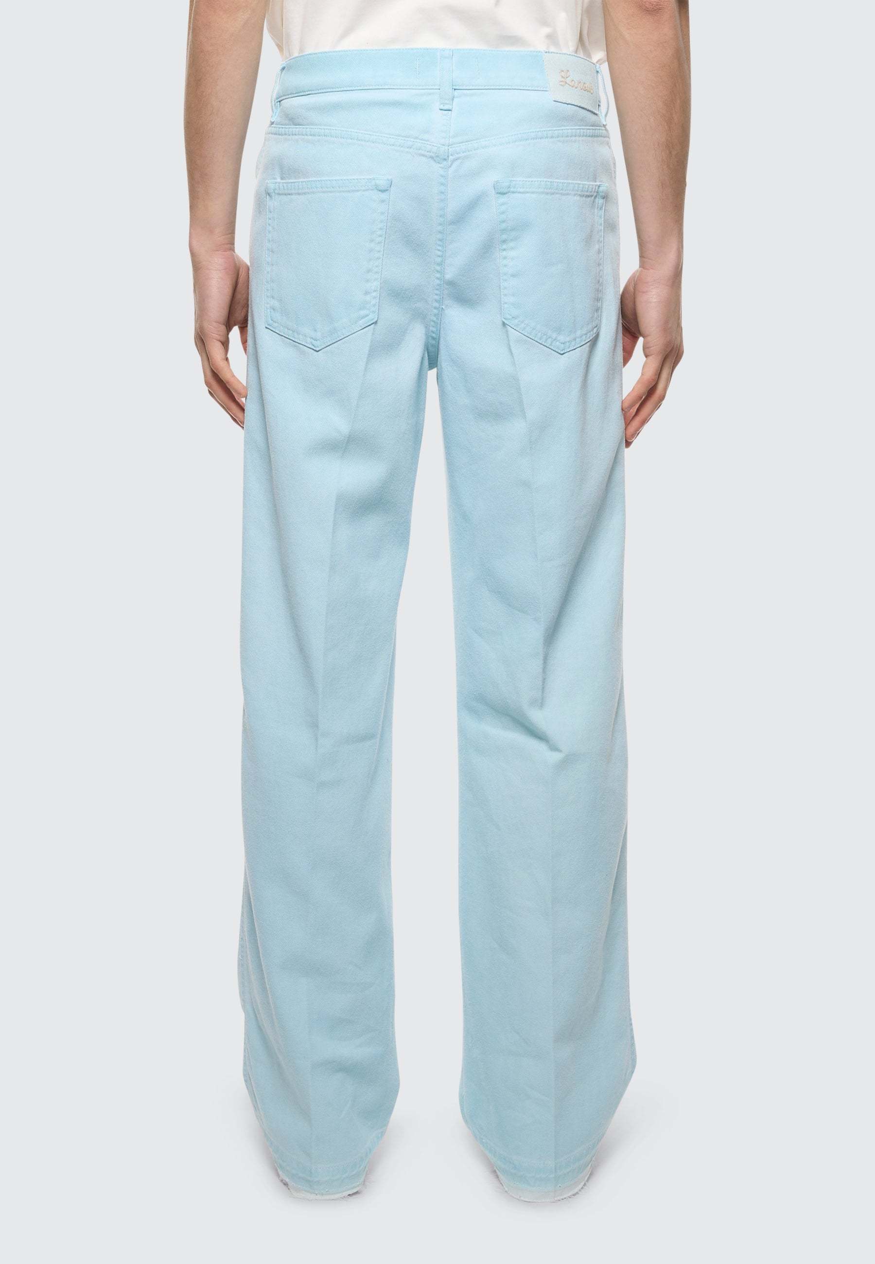 LANEUS GABARDINE BAGGY JEANS