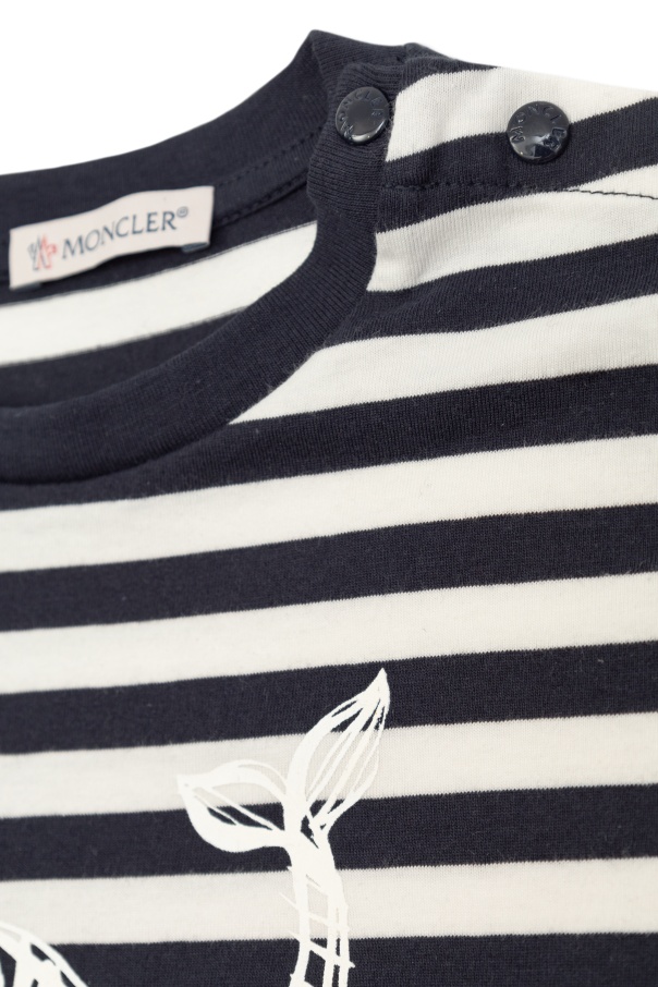 Moncler Striped T-shirt In White