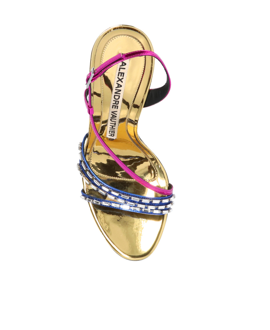 Alexandre Vauthier 110mm Rhinestone-embellished Sandals In Multicolor