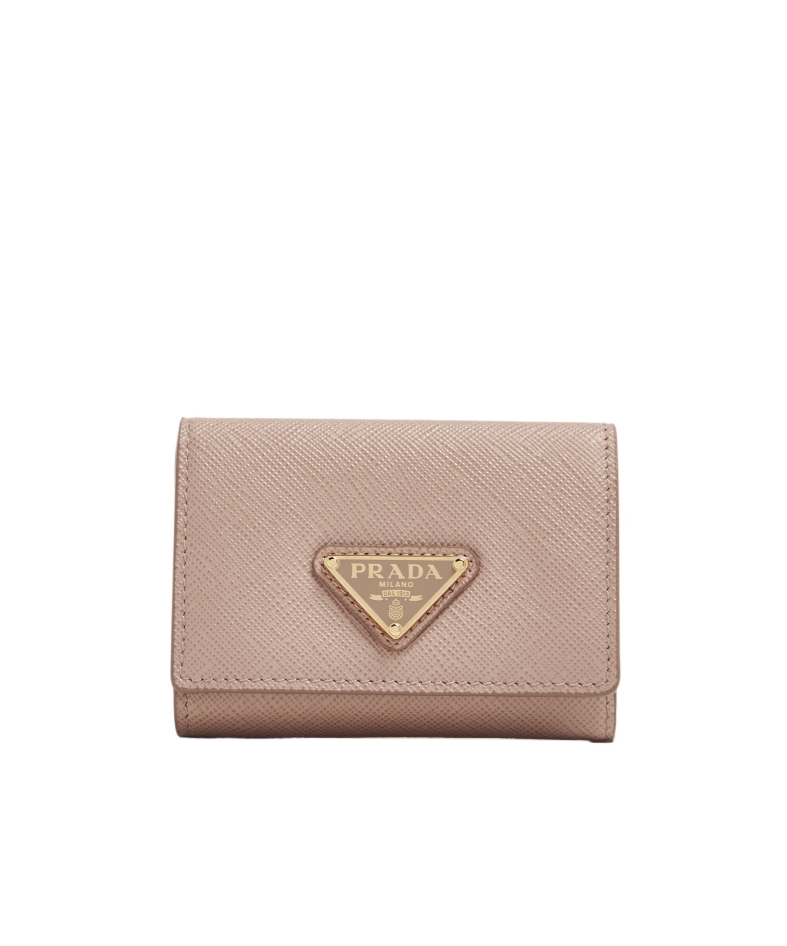 Prada Saffiano Wallet In Nude