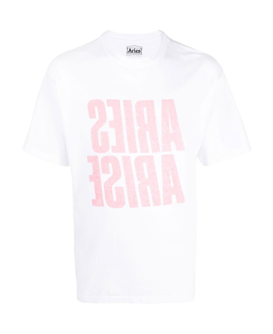 Aries Inside Out Graphic-print Relaxed-fit Cotton-jersey T-shirt In White