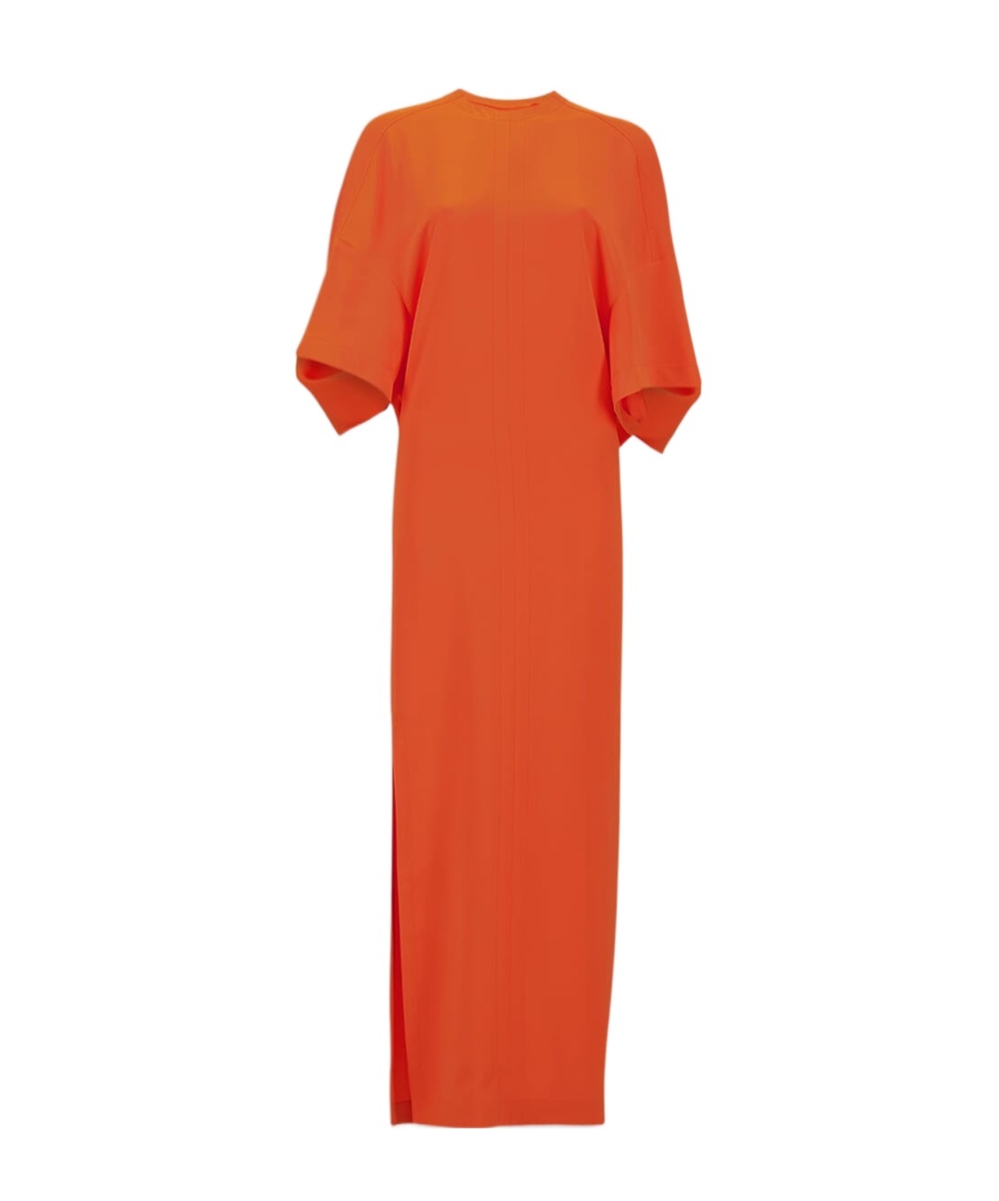 Stella Mccartney Half-sleeve Maxi Dress In Orange