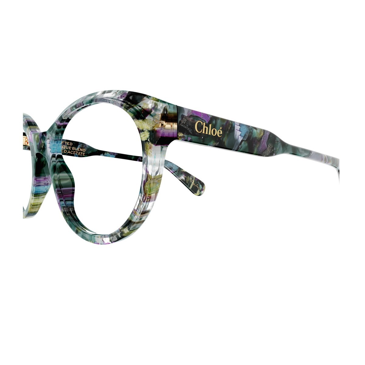 Chloé Round-frame Glasses In Green