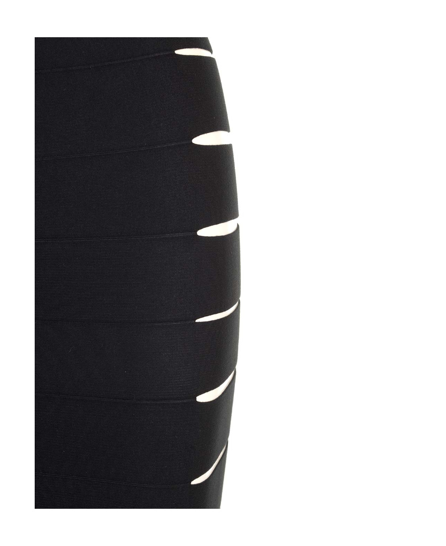 ALAÏA CUT-OUT BAND MIDI SKIRT