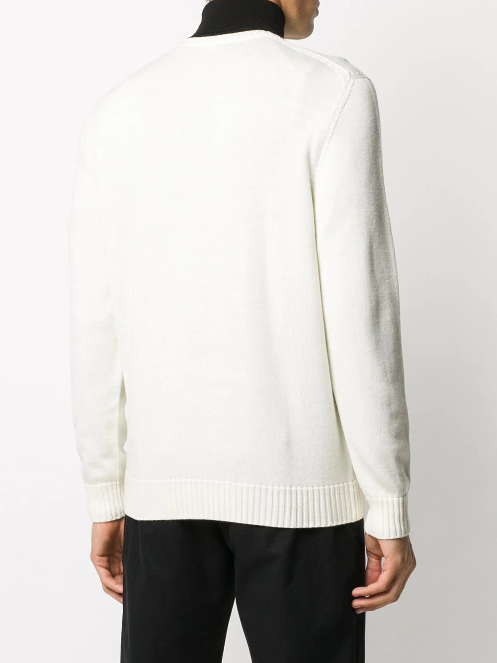 Drumohr Diamond-pattern Cotton Jumper In White