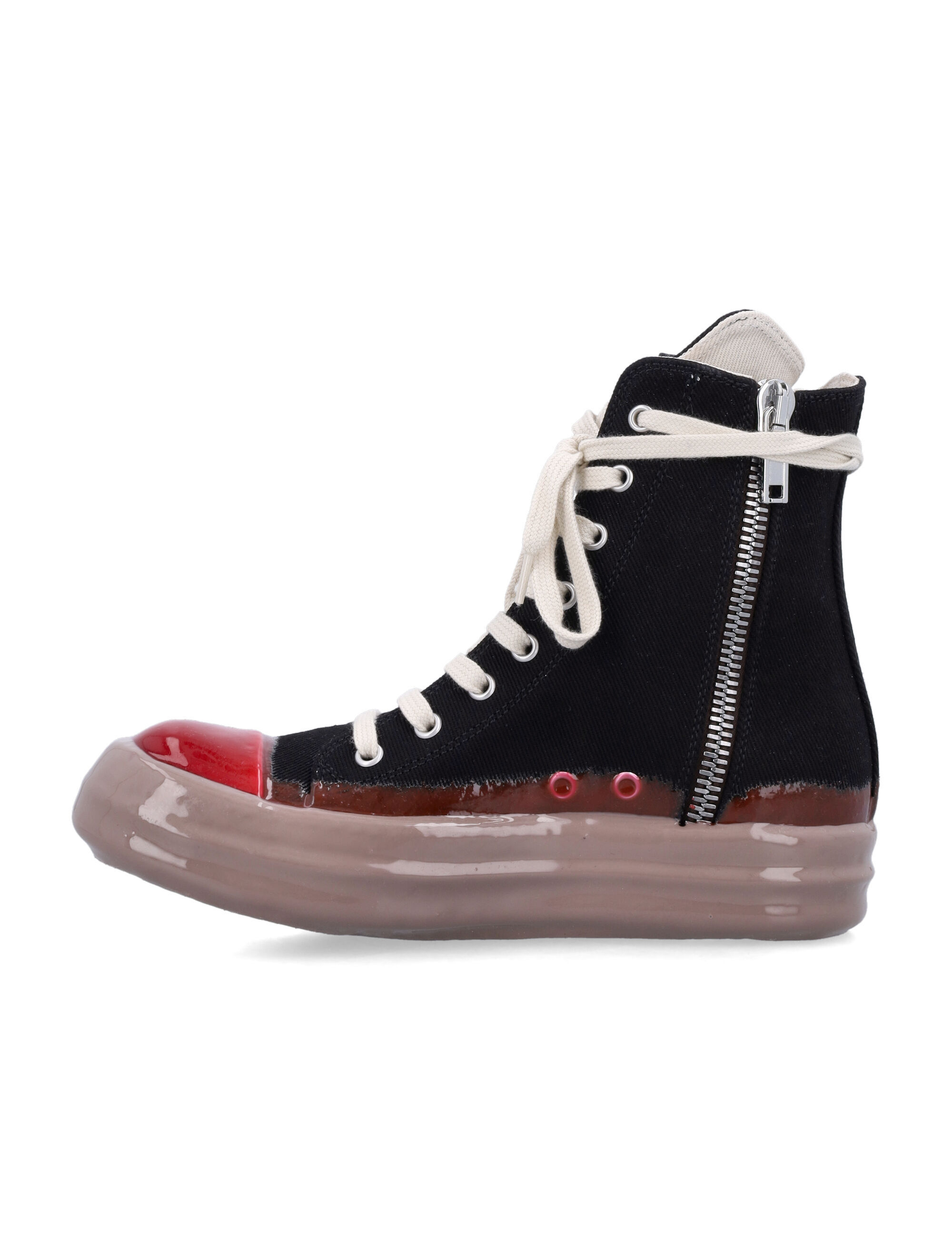 Rick Owens Drkshdw Lace-up High-top Sneakers In Black