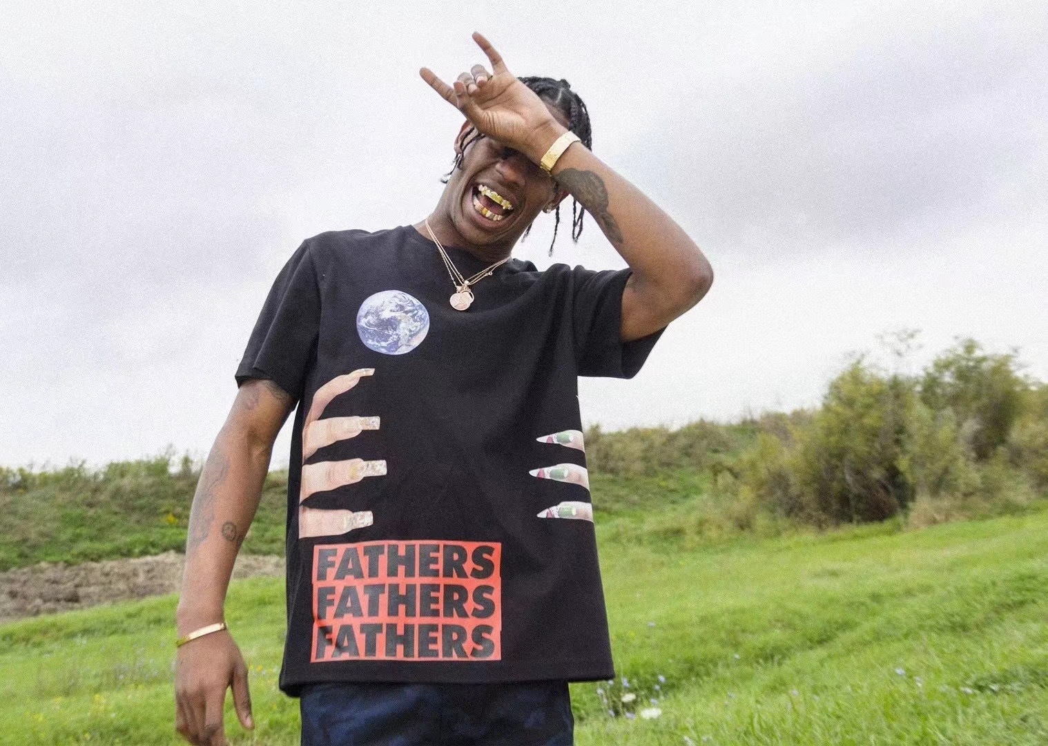 Raf Simons X Sterling Ruby Fathers T-shirt In Black