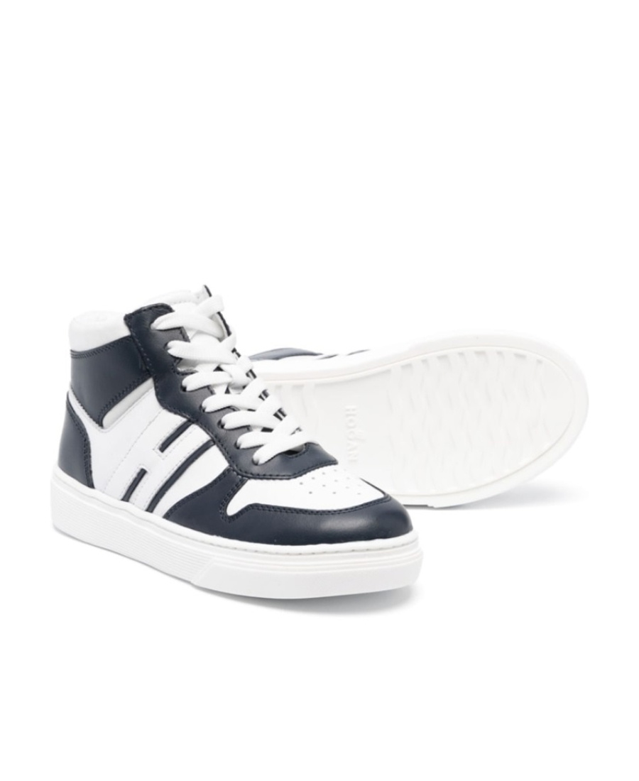 Shop Hogan Lace Up Sneakers In White