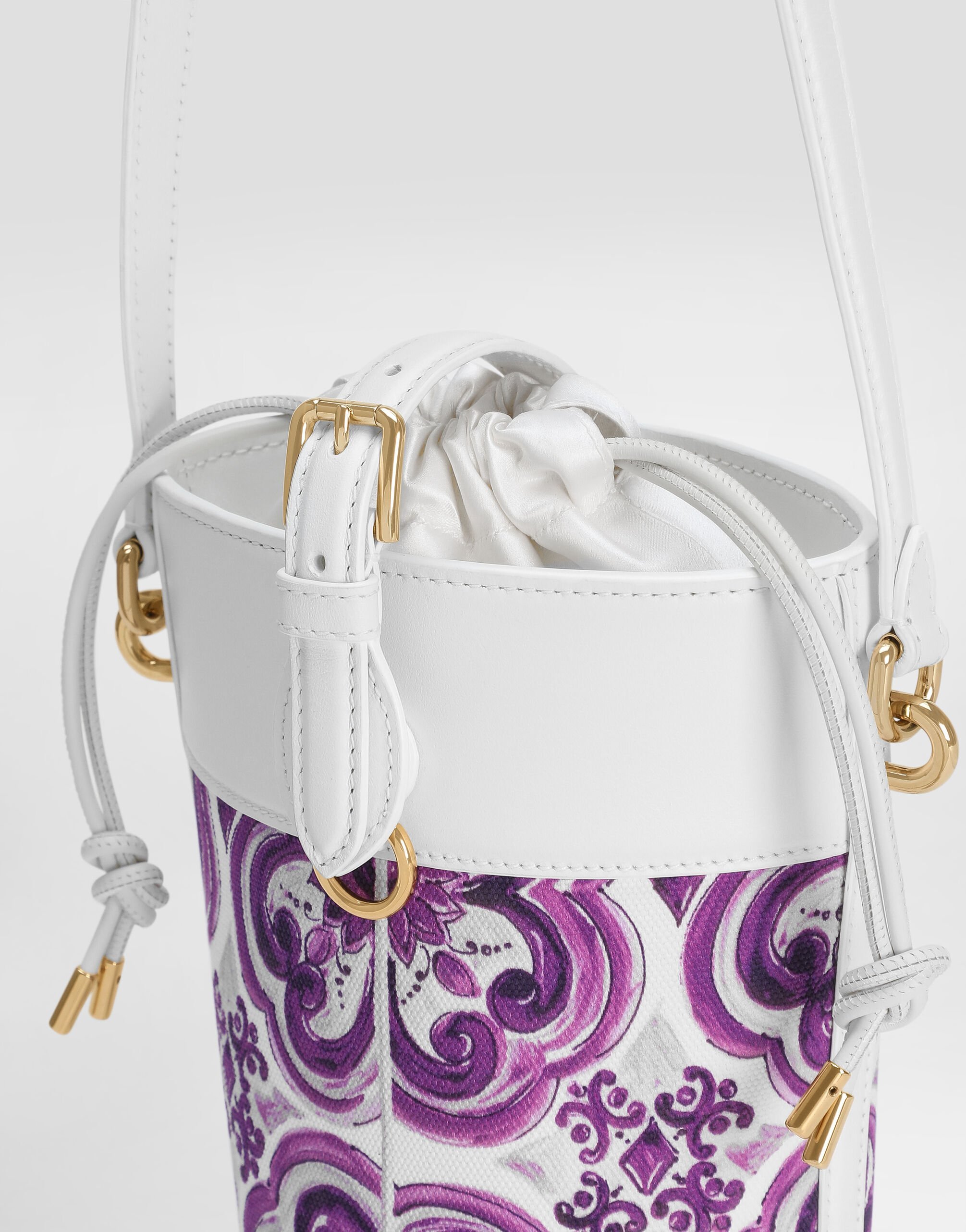 Dolce & Gabbana Floral-print Bucket Bag In Multi