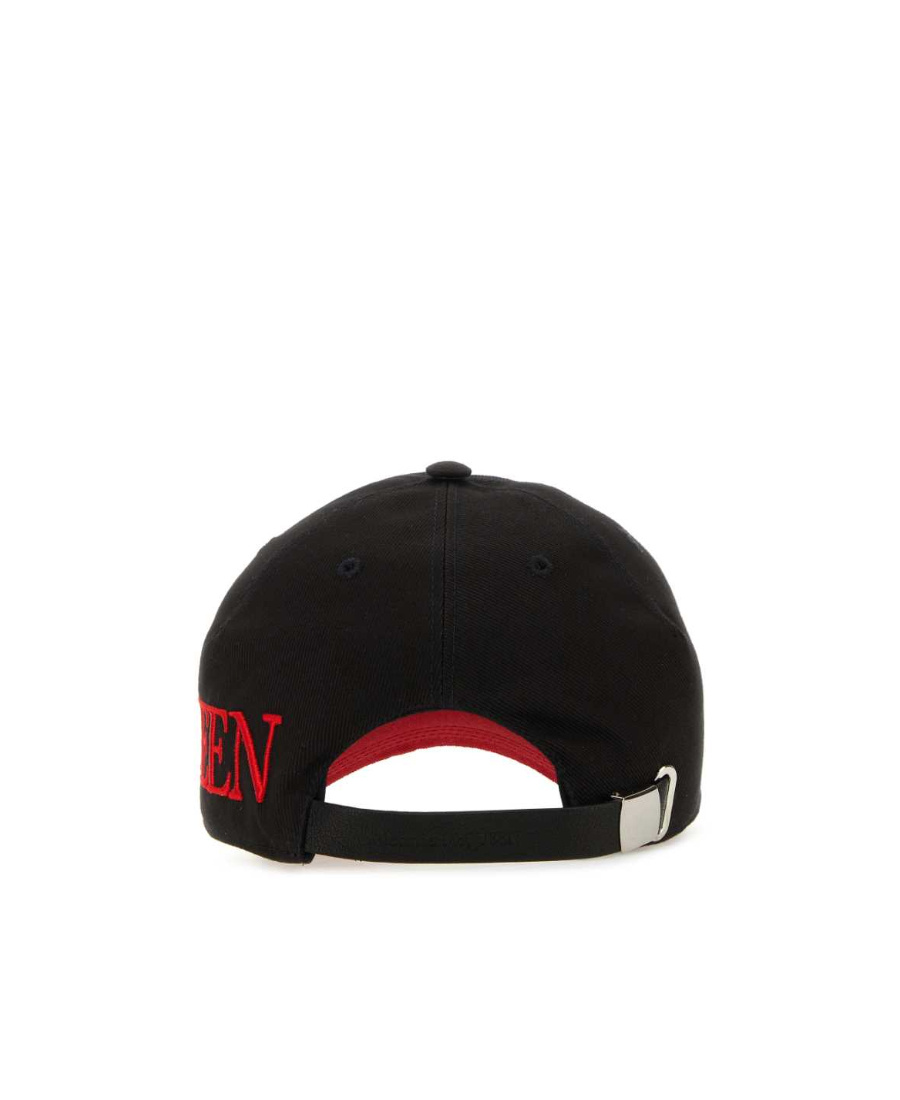 Alexander Mcqueen Logo Embroidered Baseball Cap In Black