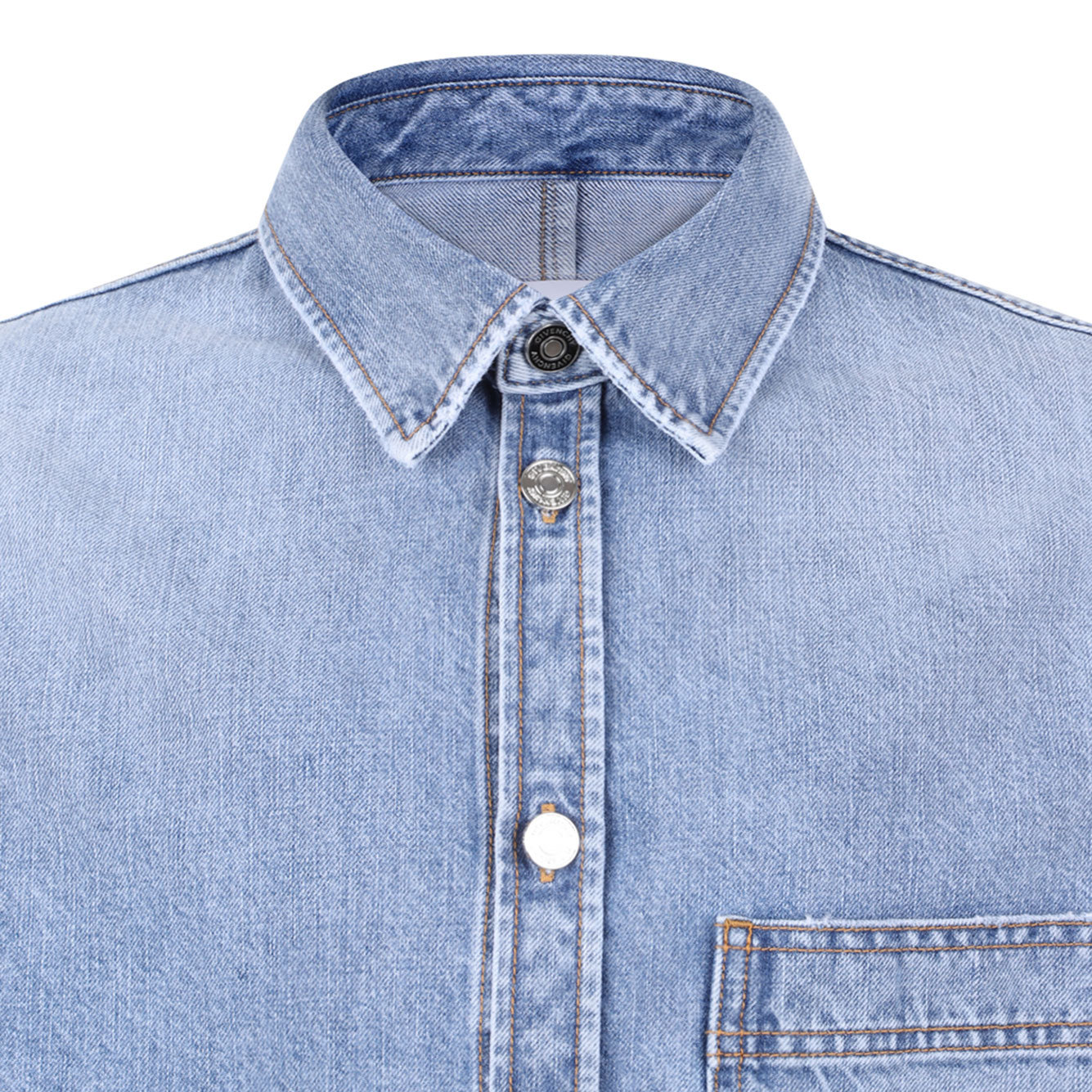 Givenchy Denim Overshirt Jacket In Blue