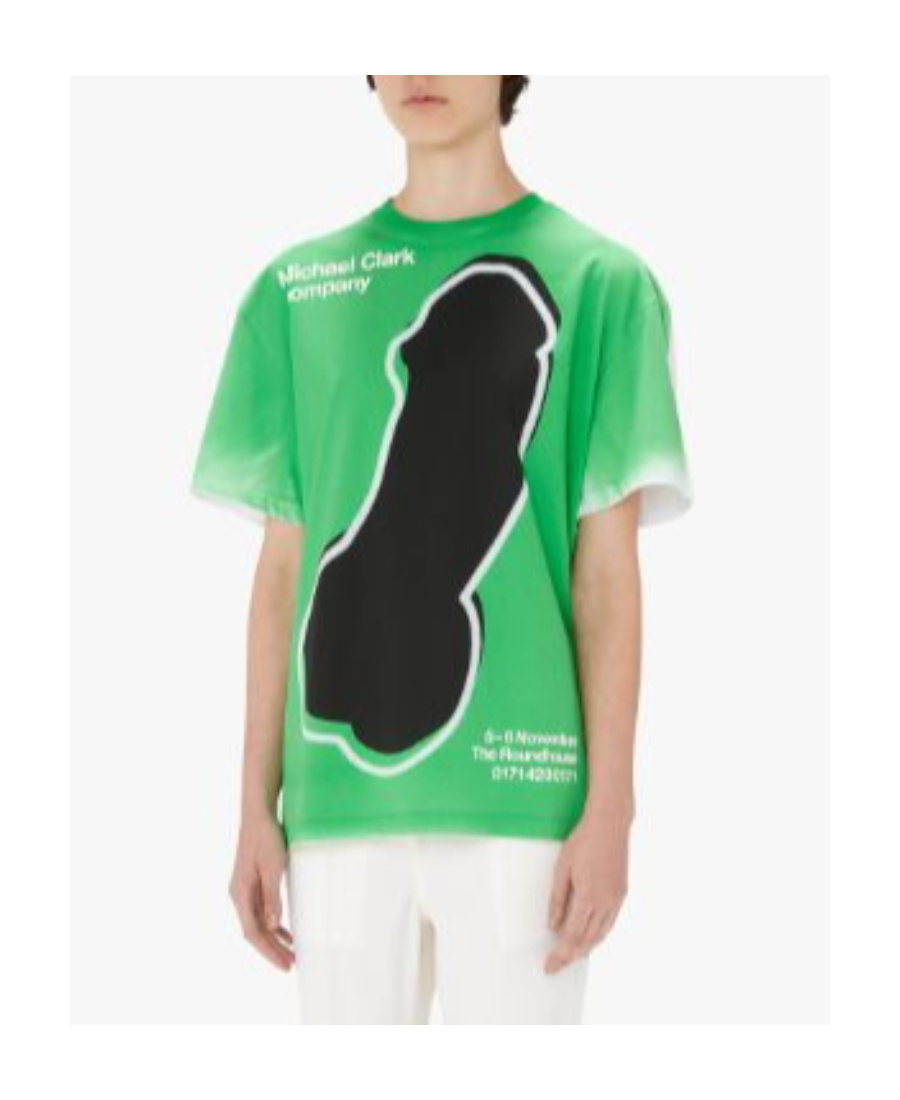 Jw Anderson Michael Clark Cotton T-shirt In Green
