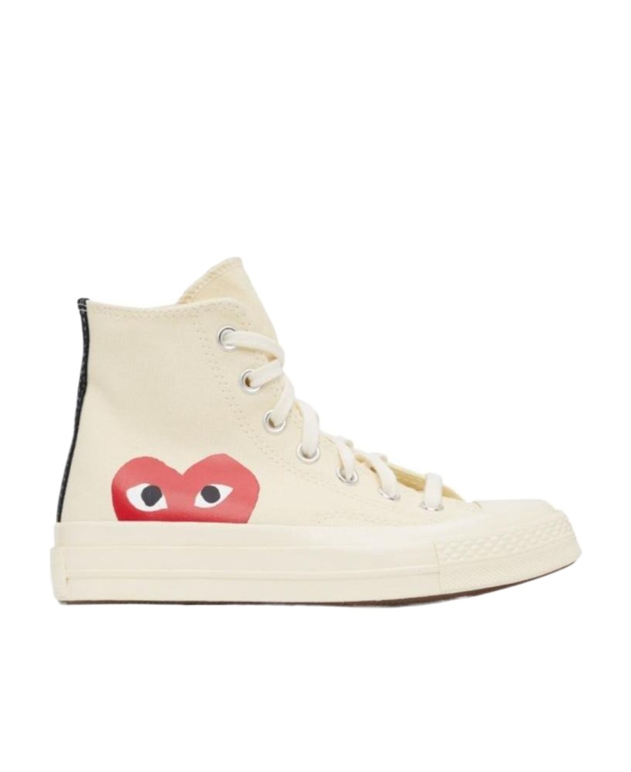Comme Des Garçons Play Off-white Converse Edition Half Heart Chuck 70 High Sneakers