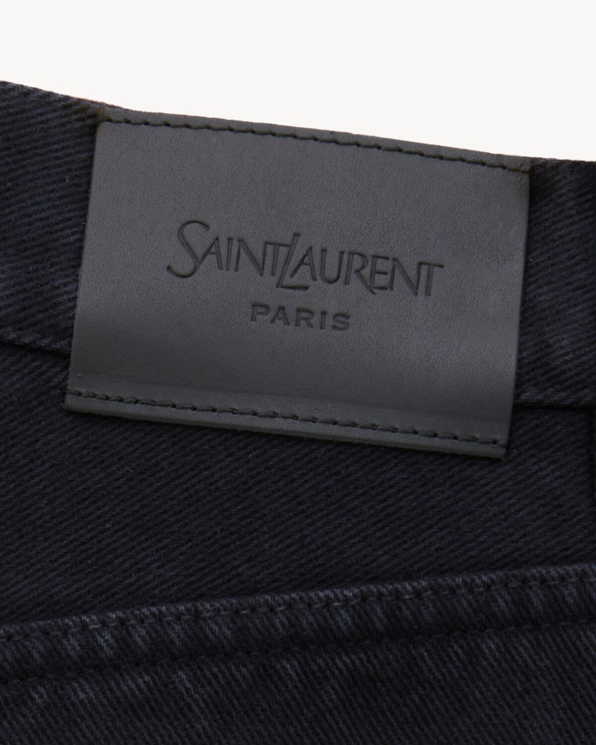 Saint Laurent Belt-loop Jeans In Black