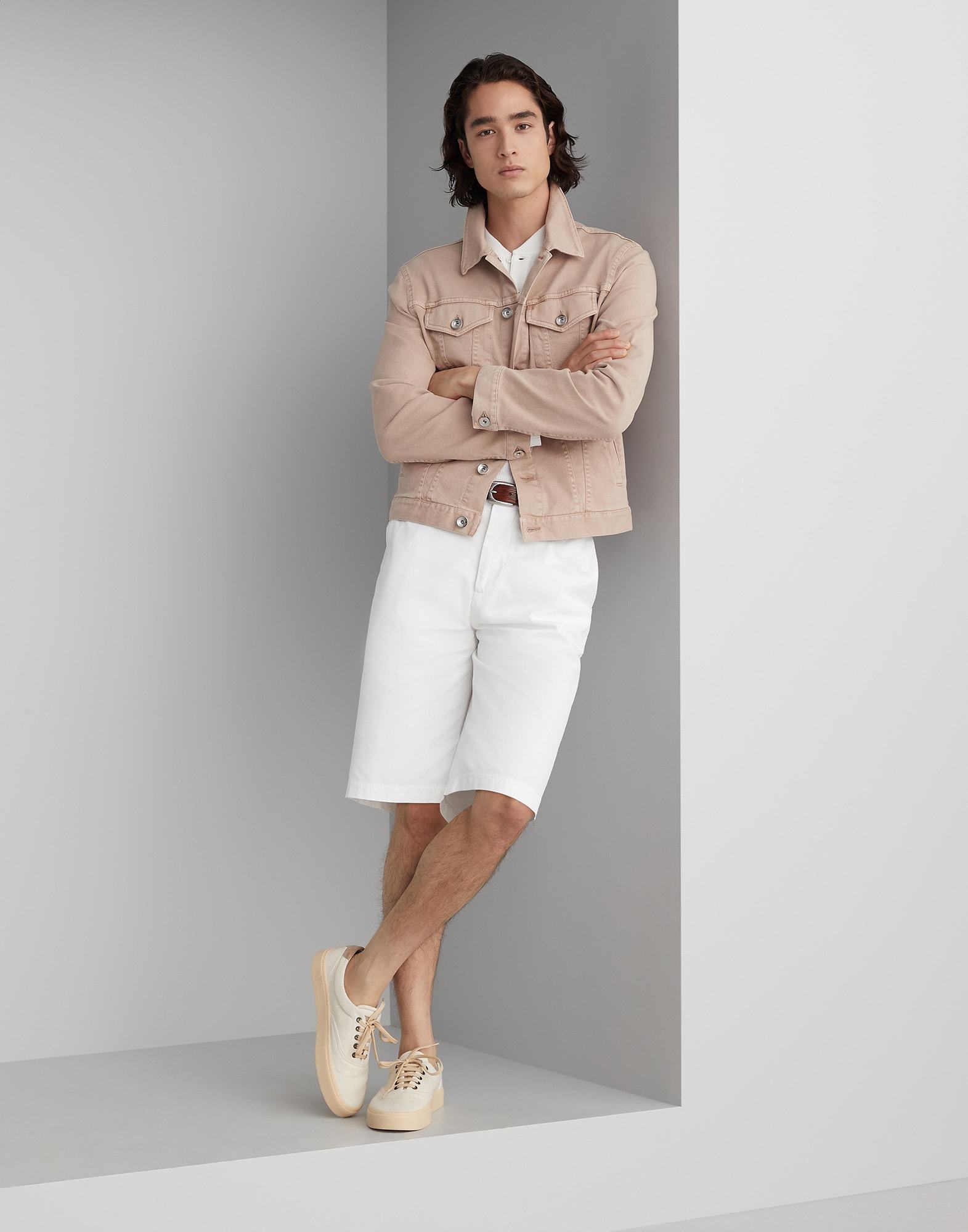 Brunello Cucinelli Long Sleeve Button-down Sweater In White