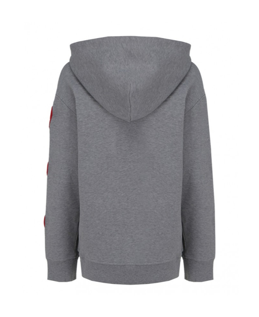 Moschino Logo And Hat Casual Jacket In Gray