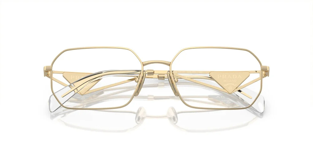 Prada Geometric-frame Glasses In Nude