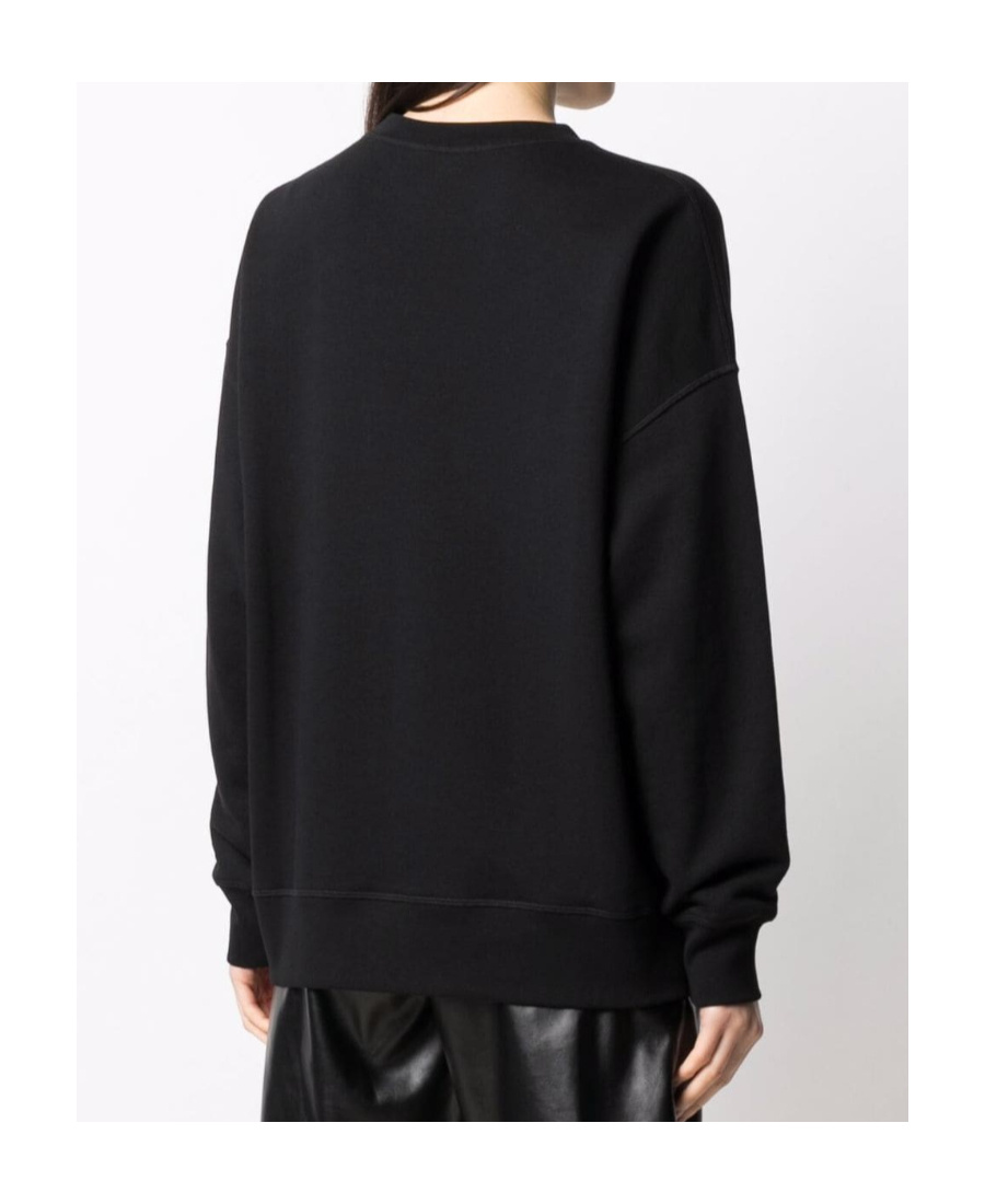 Alexander Mcqueen Graffiti Print Crew Neck Sweatshirt In Black