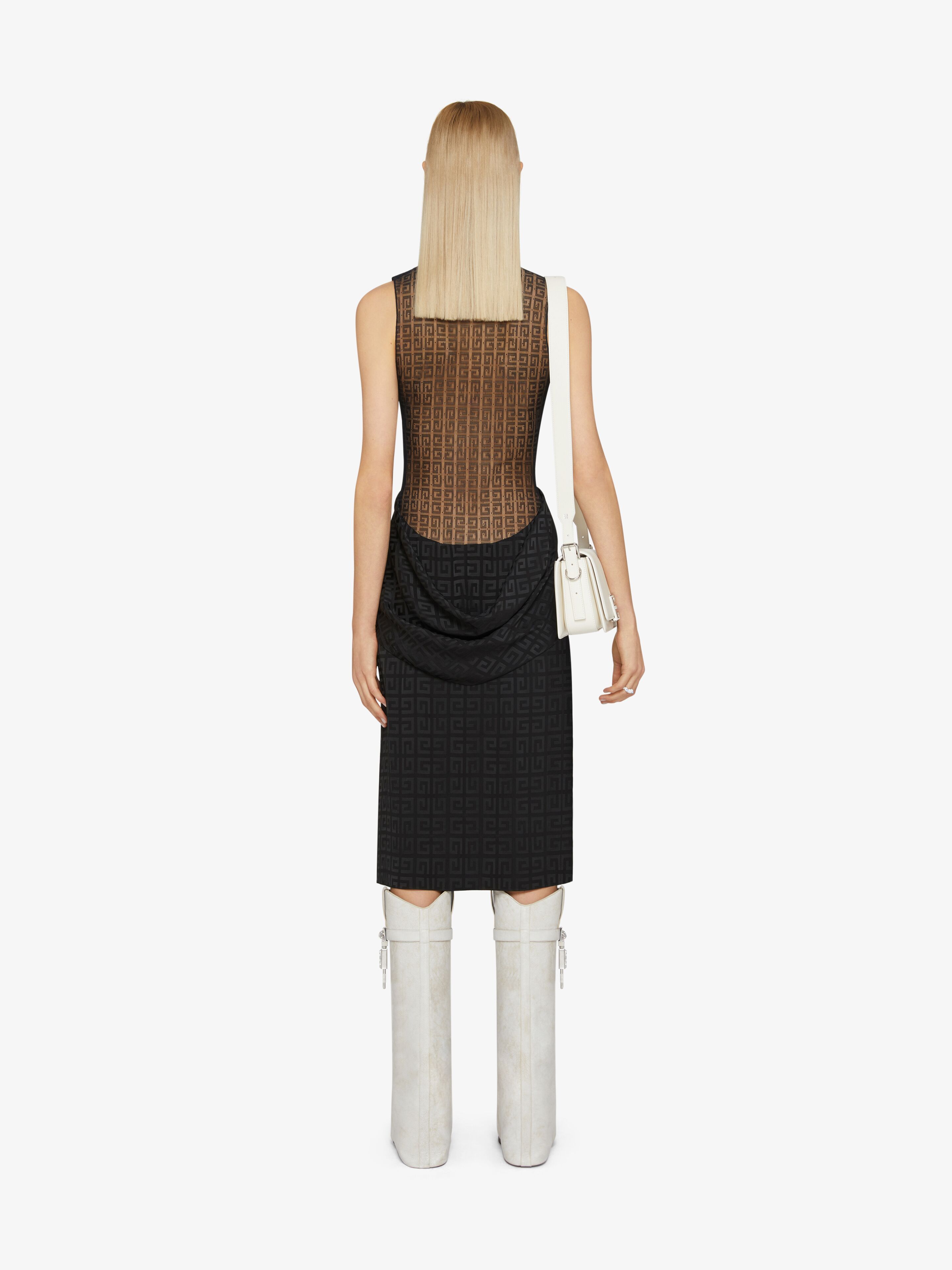 Givenchy Dress In 4g Jacquard In Black