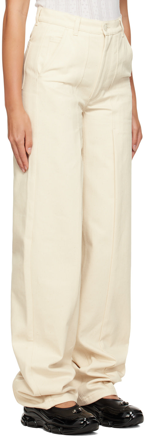 CECILIE BAHNSEN OFF-WHITE SIXTA JEANS