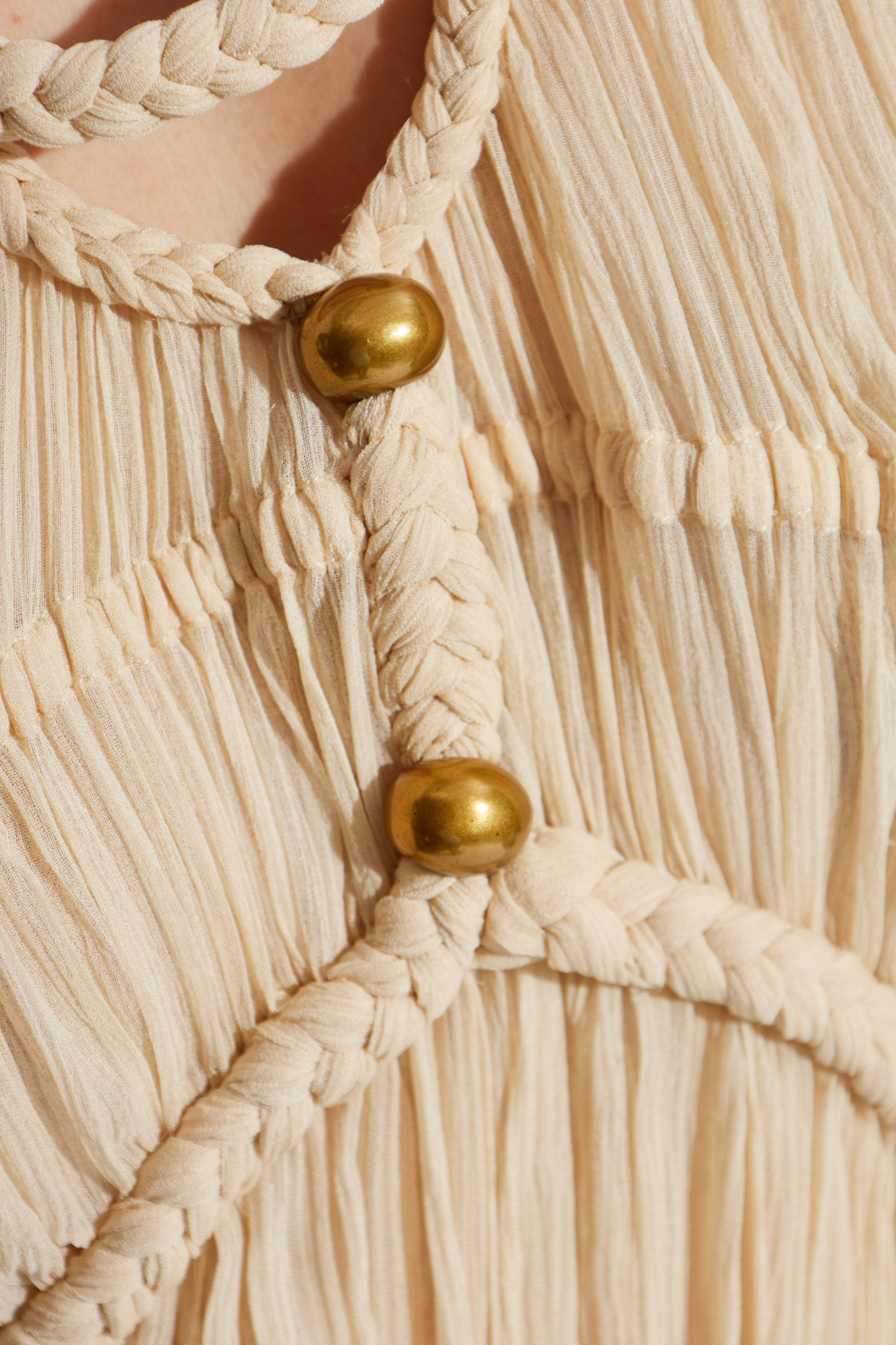 Isabel Marant Randalia Mini Dress In Nude