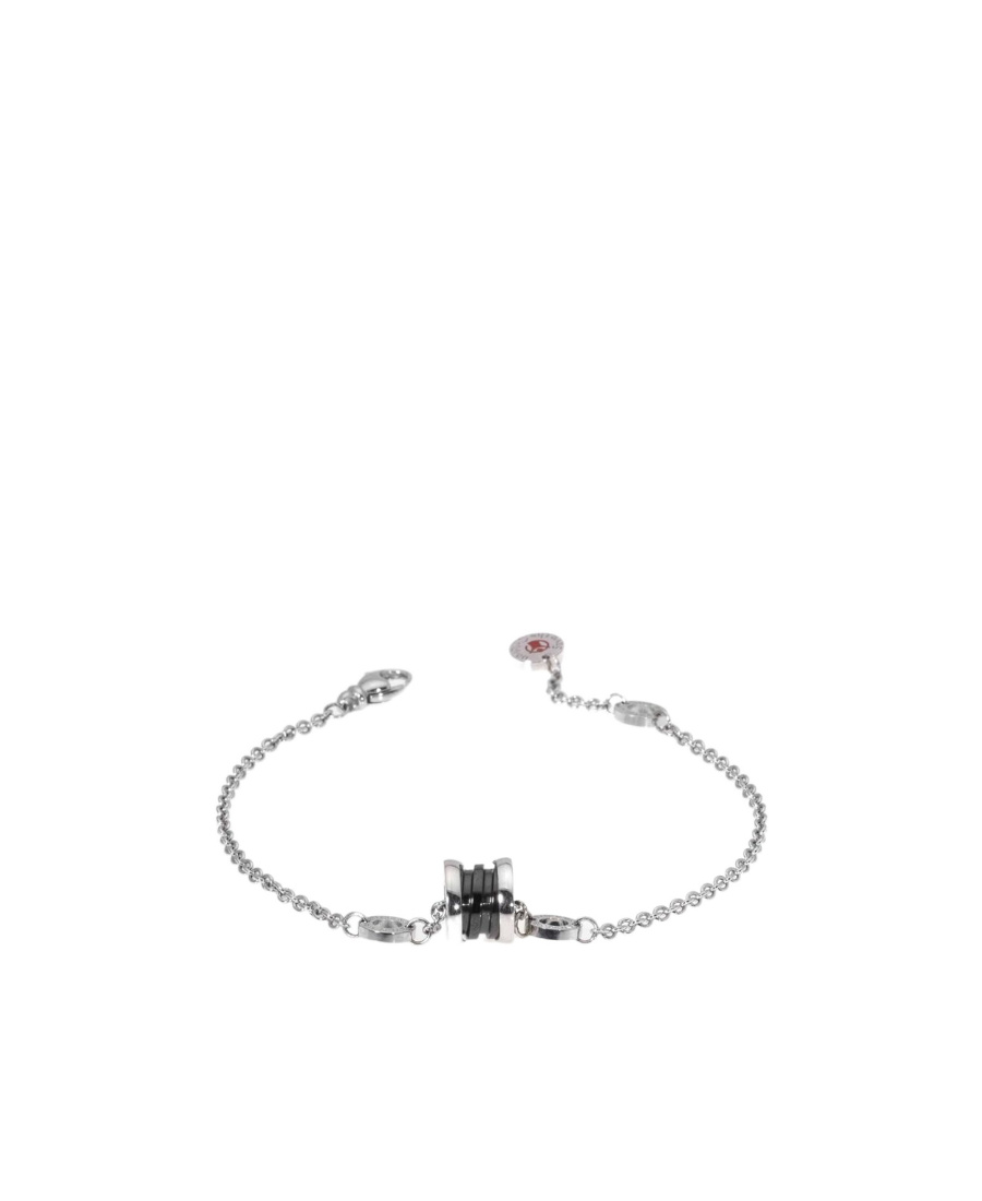 Bvlgari Save The Children Logo Embossed Bracelet In Gray