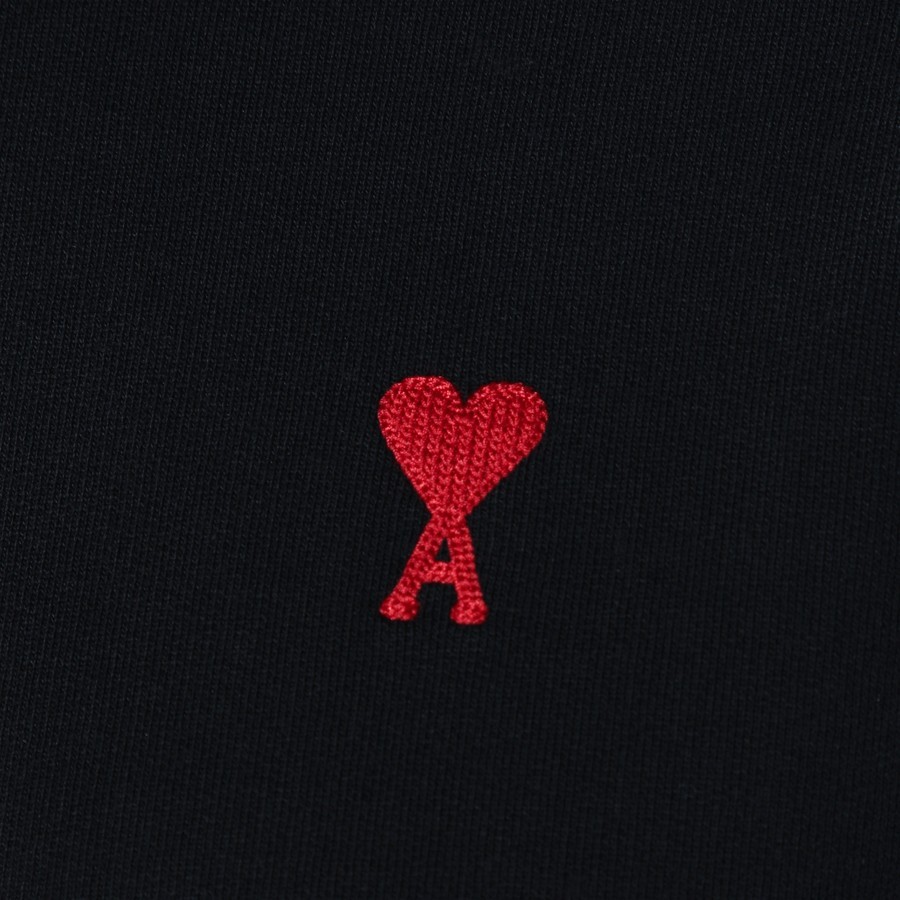 AMI ALEXANDRE MATTIUSSI LONG-SLEEVED HOODED SWEATSHIRT 