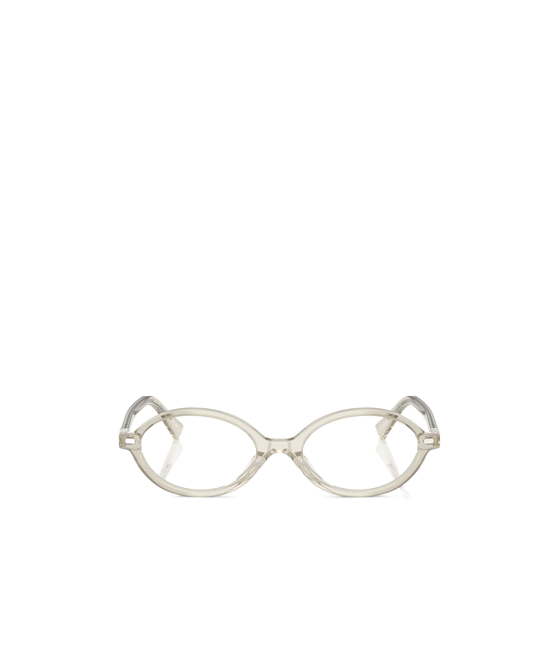 Miu Miu Logo Flat Mirror In Gray