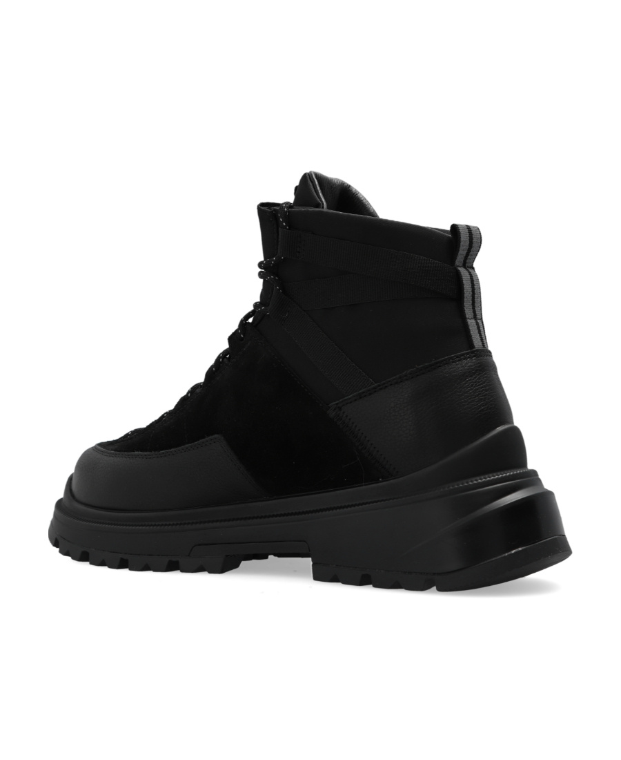 Canada Goose Lace-up Boots In Black