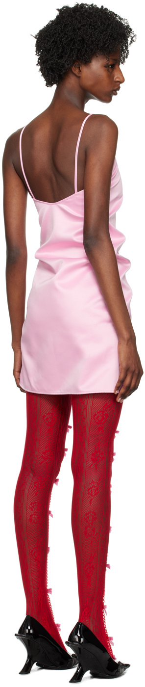 We11 Done Logo Halter Skirt In Pink