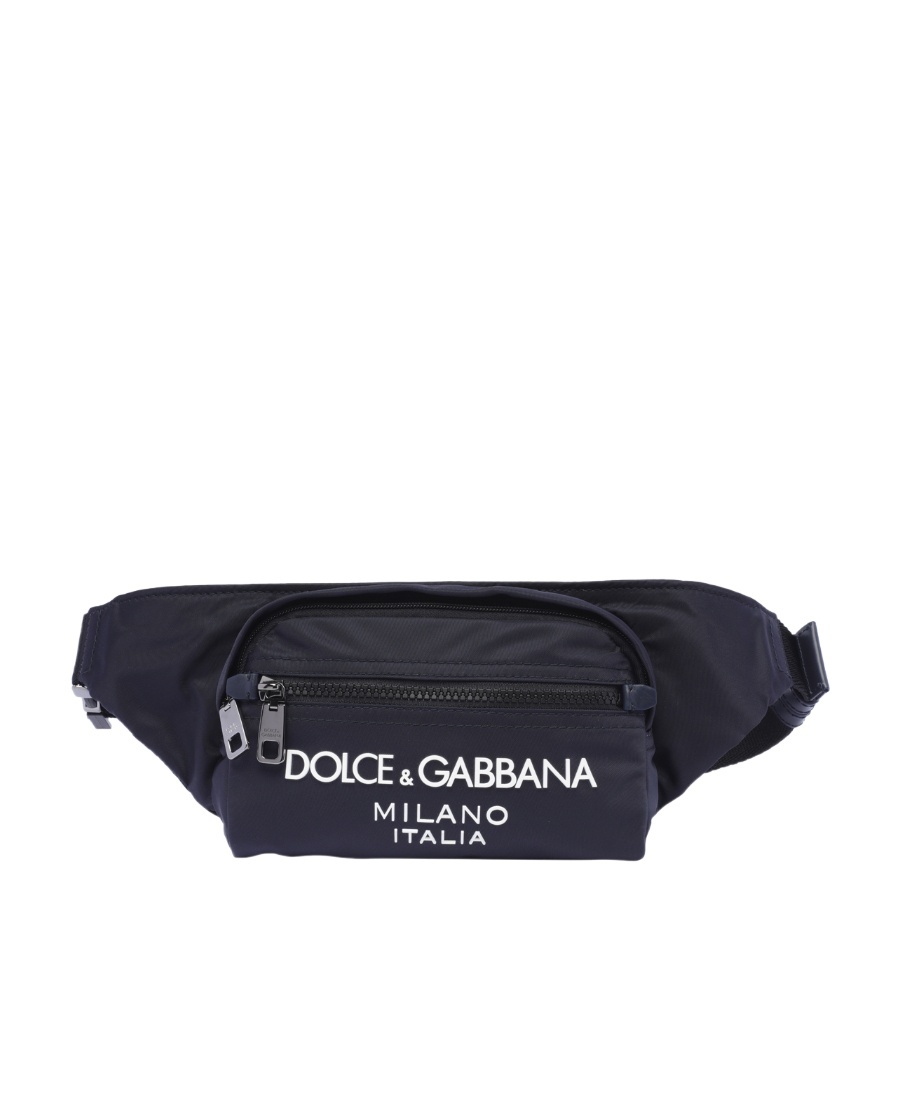 Dolce & Gabbana Raised Logo Belt Bag In Black