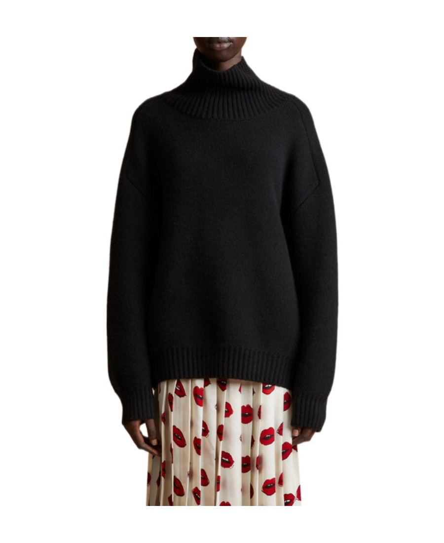 Khaite The Landen Cashmere Jumper In Black