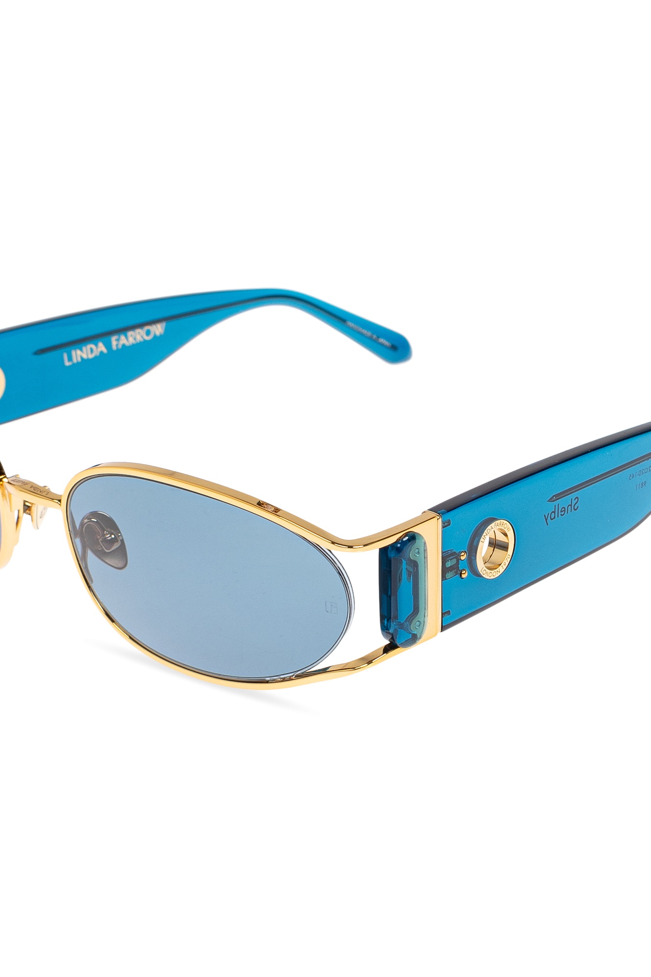 Linda Farrow Full Frame Sunglasses In Blue