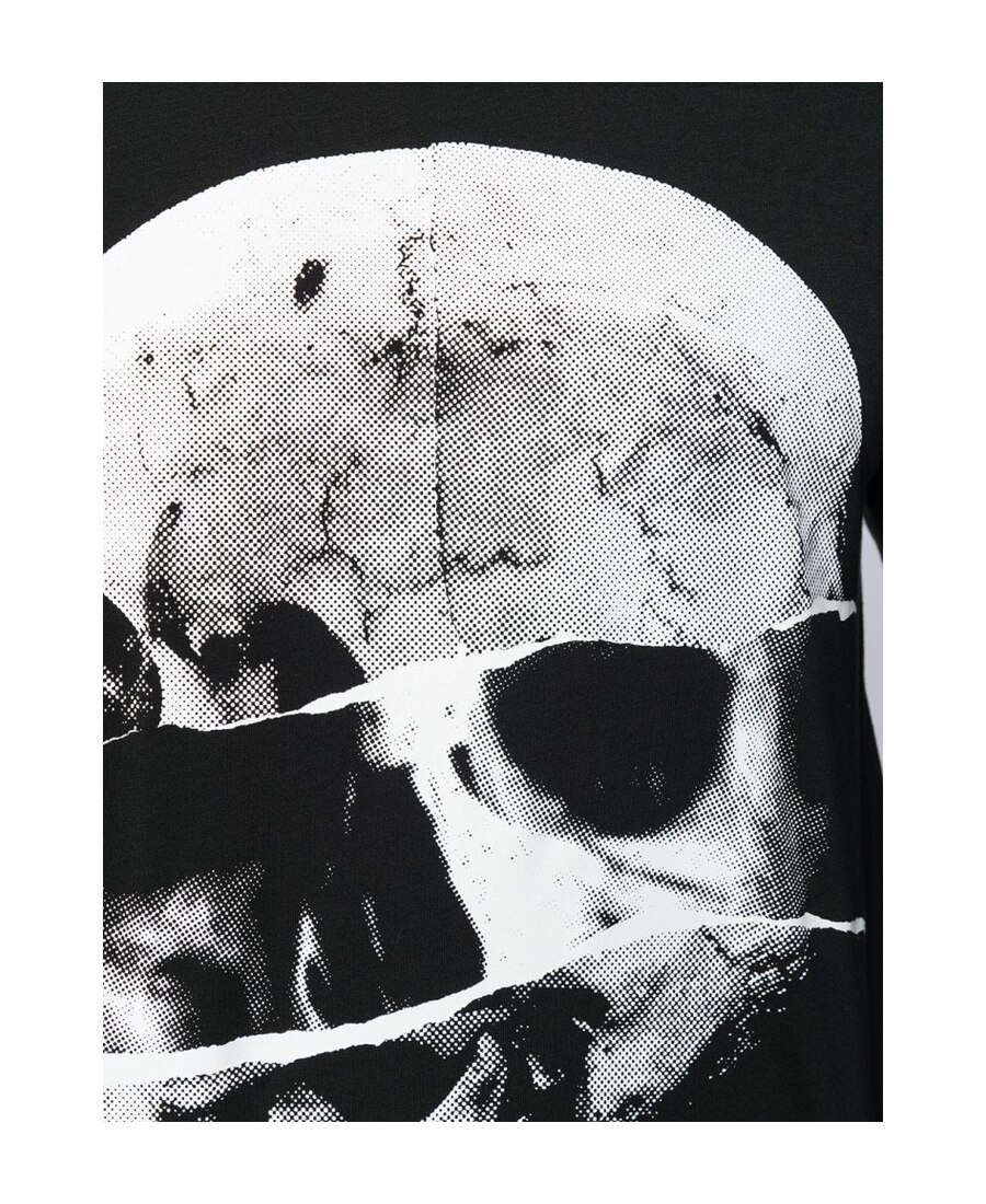 Alexander Mcqueen Skull Print T-shirt In Black
